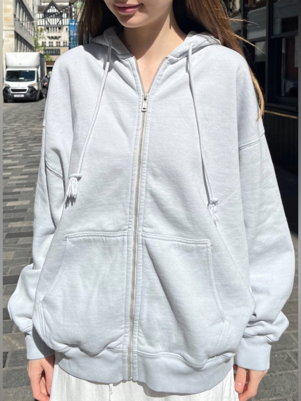 Brandy Melville Christy Zip Up Hoodie